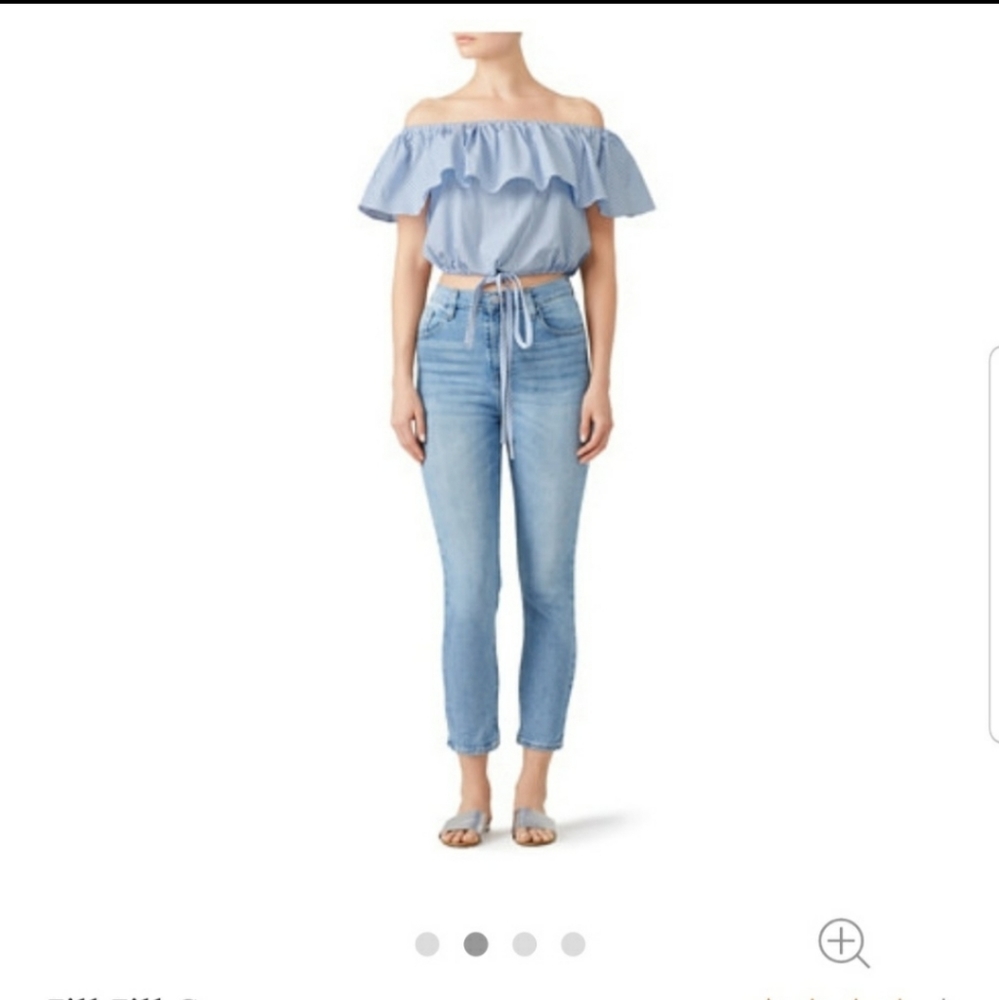 Jill Stuart Striped Madison Blouse, Size 10 NWT
